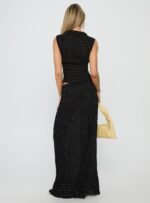 Ford Maxi Skirt Onyx Polka Dot - Image 6