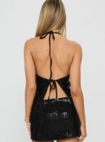 September Sunsets Halter Top Black - Image 5