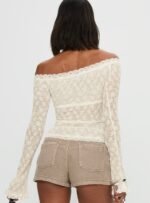 Mochapella Off The Shoulder Top White - Image 5