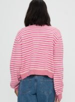 Heavenly Dream Cardigan Pink Stripe - Image 5