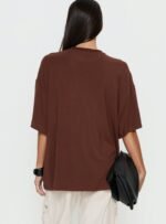 Kieryn Oversized Top Chocolate - Image 4