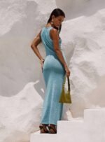 Tourista Maxi Dress Blue - Image 4