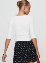 Elaia 3/4 Sleeve Top White - Image 5