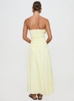 Tinsie Strapless Maxi Dress Yellow - Image 5