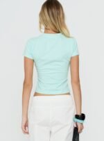 I Love Holidays Graphic Baby Tee Jelly Mint - Image 5