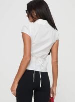 Arianwyn Short Sleeve Shirt White - Image 5