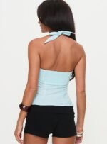 Isabetta Halter Top Aqua - Image 5