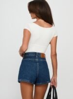 Take My Breath Denim Shorts Blue - Image 5