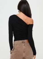 Beller Long Sleeve Top Black - Image 5
