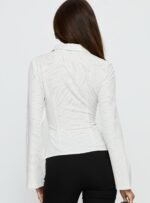 Anni Pinstripe Shirt White - Image 5