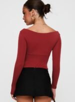 Loveydove Bodysuit Burgundy - Image 5
