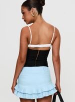 Renaissance Corset Lace Top Black / White - Image 5