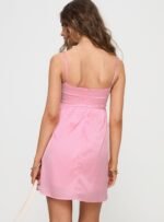 Ortega Mini Dress Pink - Image 5