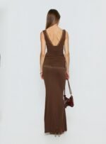Zespri Jersey Maxi Skirt Brown - Image 5