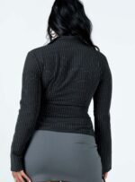 Anni Pinstripe Shirt Black - Image 5