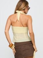 Isabetta Halter Top Lemon - Image 5