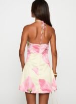 Gardens Of Eden Halter Mini Dress Multi - Image 5