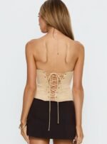 Afelia Strapless Corset Top Lemon - Image 5