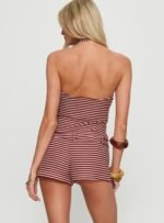 Olimpia Belted Micro Short Red Stripe - Image 5