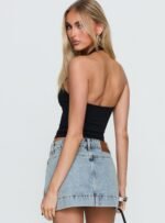 Ghisella Square Neck Halter Top Black - Image 4