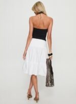 Cascades Low Rise Midi Skirt White - Image 5