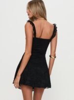 Beacall Mini Dress Black - Image 5