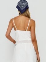 Sakai Broderie Detail Top White - Image 5