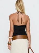 Cherise Bead Detail Top Black - Image 5