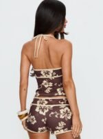 Makira Halter Top Brown Hibiscus - Image 5