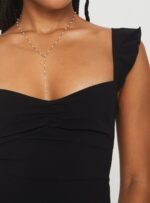Landon Mini Dress Black - Image 6