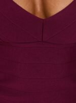 Justina Bandage Mini Dress Plum - Image 6