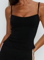 Elanah Structured Cami Top Black - Image 6
