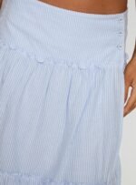 Cascades Low Rise Midi Skirt Blue / White Stripe - Image 6