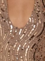 Slone Sequin Halter Top Gold Shimmer - Image 6