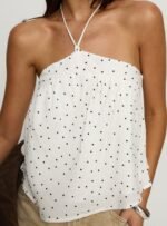 Moonlit Top White Polka - Image 6