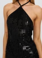 September Sunsets Halter Top Black - Image 6