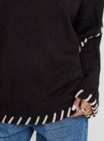 Leizure Turtleneck Knit Jumper Brown - Image 6