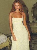 South Of France Maxi Dress Yellow Petite - Image 6