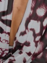 Snakepit Halter Plunge Mini Dress Blue Animal - Image 6