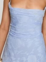 Celena Mini Dress Light Blue Burnout - Image 6