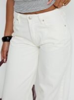 Darla Low Rise Straight Leg Jean White - Image 6