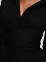 Shapeshifter Twist Long Sleeve Shirt Black - Image 5
