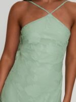 Zoelle Halter Maxi Dress Sage - Image 6