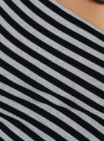 Lost Connection One Shoulder Top Multi Stripe - Image 6