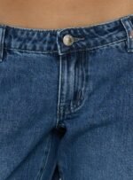 Hierarchy Low Rise 3/4 Length Jeans Mid Wash - Image 6