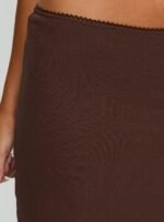 Baseline Rib Midi Skirt Chocolate - Image 6