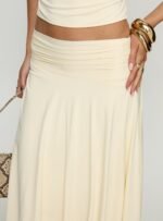 Scenic Route Asymmetrical Midi Skirt Yellow - Image 6