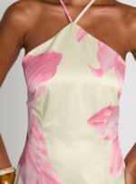 Gardens Of Eden Halter Mini Dress Multi - Image 6
