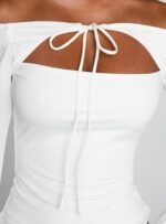 Nevah Long Sleeve Top White - Image 6