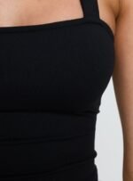 Ghisella Square Neck Halter Top Black - Image 5